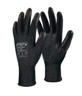 15-650 Cut Protect Cut C PU Black Work Glove