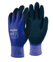 39-300 Winter Double latex Pro, winter waterproof work gloves, blue gloves